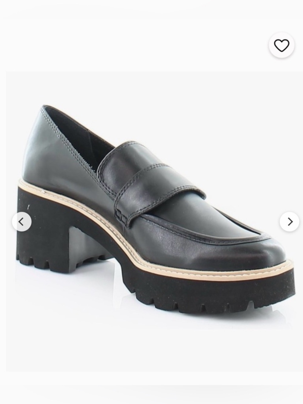 Dolce Vita Black Halona Lug Sole Loafers
